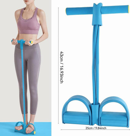 Artificial Tension Pedal Elastic Band (Environmental Natural Latex)| Stretch Band Adjustable Resistance Yoga Stretch Belt| Professional Fitness Equipment Arm and Waist Training Exercise Equipment