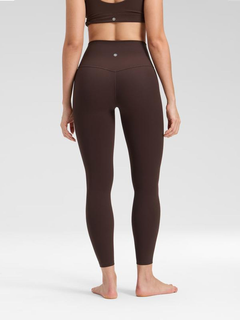 CRZ YOGA Butterluxe No Front Seam Yoga Leggings 25" - High Waisted Womens Lounge Pants Pilates Workout Athletic Buttery Soft