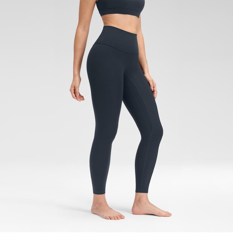 CRZ YOGA Butterluxe No Front Seam Yoga Leggings 25" - High Waisted Womens Lounge Pants Pilates Workout Athletic Buttery Soft